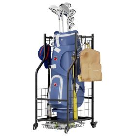 Golf Bag Storage Garage Organizer,Golf Club Bag Storage Rack For Garage, Extra Storage Rack For Golf Clubs,Golf Bag Organizer Fit For Garage,Shed (Option: defaulttitle)