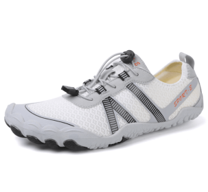 Couples fitness sneakers outdoor beach swimming shoes anti-slip wear-resistant men's and women's running shoes yoga shoes professional upstream s (Color: White, size: 42)