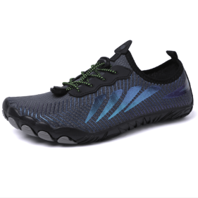 New men's and women's fitness sneakers couples outdoor beach swimming shoes (Color: grey, size: 43)
