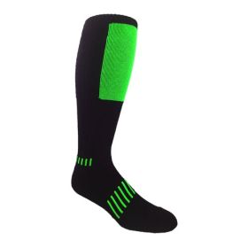 Block Deadlift Socks (Color: Green, size: 1-Pack)