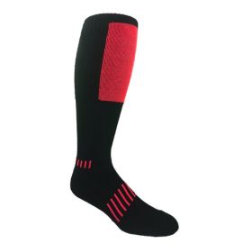 Block Deadlift Socks (Color: Red, size: 1-Pack)
