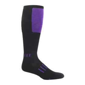 Block Deadlift Socks (Color: Purple, size: 1-Pack)